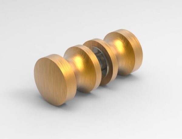 Knopstel rond 30 mm - mat brushed copper (MBC)