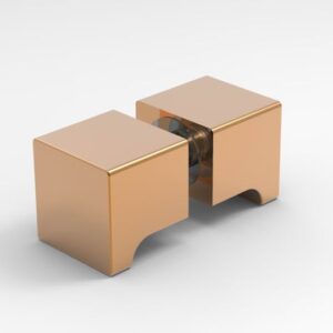 Knopstel vierkant 32x32 - rose-goud (PRG)