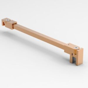 Stabilisatiestang vierkant L=120cm (inkortbaar) - rose goud