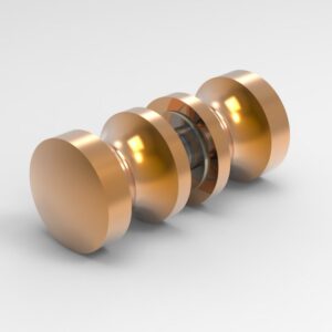 Douchedeur knop rond Ø32 rose goud